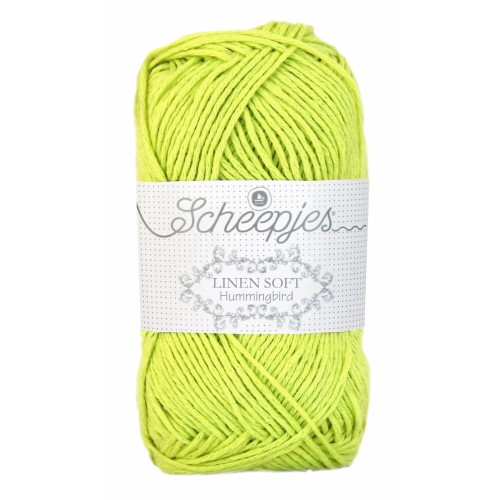 Włóczka Scheepjes Linen Soft 50g - 631 - limetka