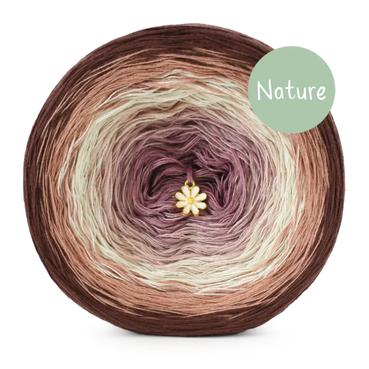 KOKONEK Nature NT569 Choco gelato - Brąz/kakao/migdał/brudny róż/blady fiolet