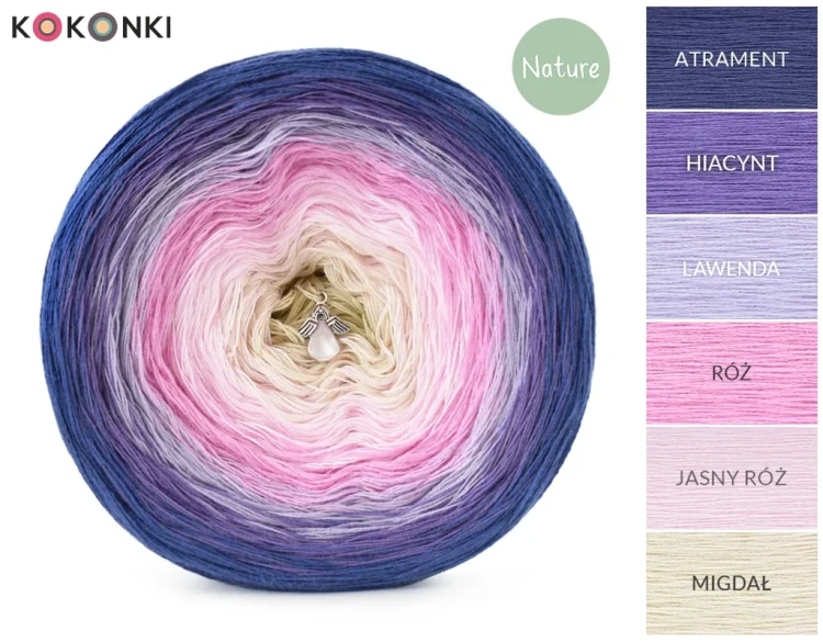KOKONEK Nature NT581 Smoothie Bowl - Atrament/hiacynt/lawenda/róż/jasny róż/migdał