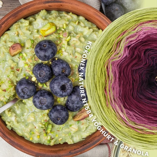 KOKONEK Nature NT584 Yoghurt & Granola - Wasabi/awokado/zgaszony róż/bordo/wino