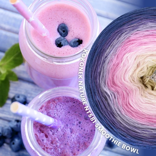 KOKONEK Nature NT581 Smoothie Bowl - Atrament/hiacynt/lawenda/róż/jasny róż/migdał