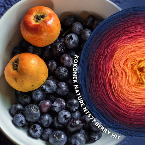 KOKONEK Nature NT577 Berry Hit- Granat/wino/bordo/magenta/dynia/kurkuma