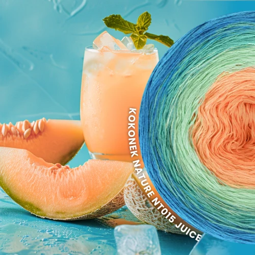 KOKONEK Nature NT015 Juice - Ciemny turkus/szmaragd/mięta/melon/dynia