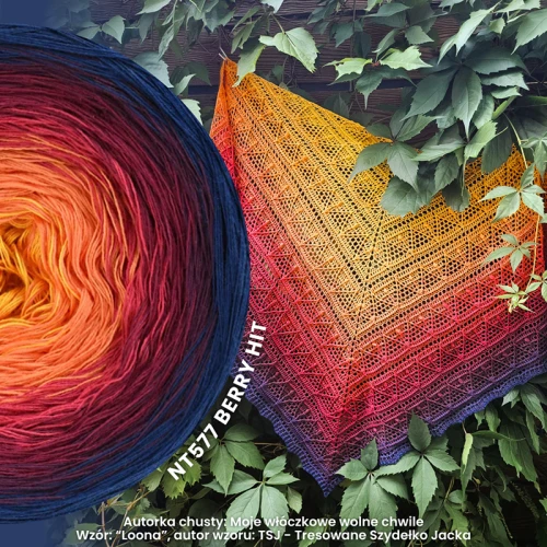 KOKONEK Nature NT577 Berry Hit- Granat/wino/bordo/magenta/dynia/kurkuma