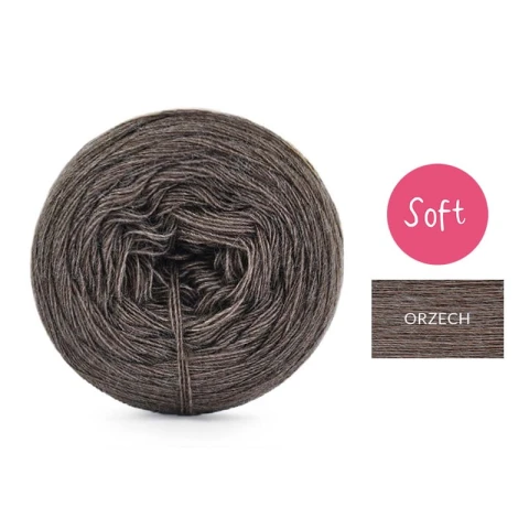 KOKONEK_Mono Soft - orzech/ 4 nitki / 250 m / 70 g - GOTOWY 