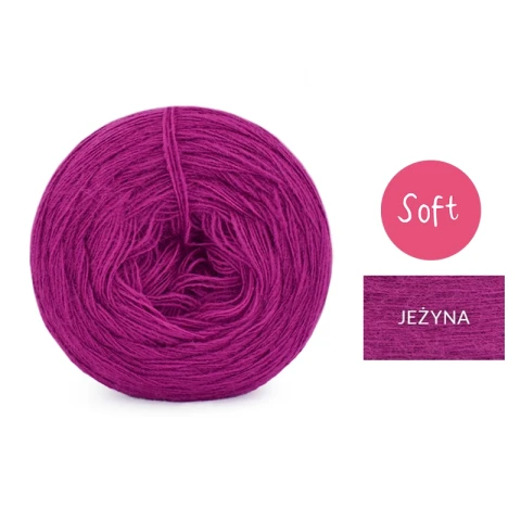 KOKONEK_Mono Soft - jeżyna/ 3 nitki / 750 m / 150 g - GOTOWY 