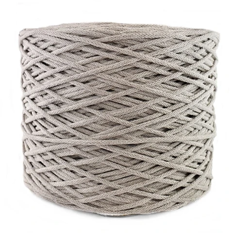 PREMIUM Sznurek bawełniany by KOKONKI 5mm / szpula 500m / 5506 lniany