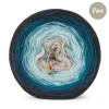 KOKONEK_Pure P169 - Ciemny szary/petrol/patyna/chłodny beż, 3 nitki, 1200 m, 240 g - GOTOWY
