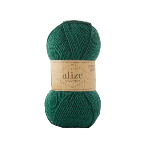 Włóczka Alize Wooltime 532 / butelkowa zieleń
