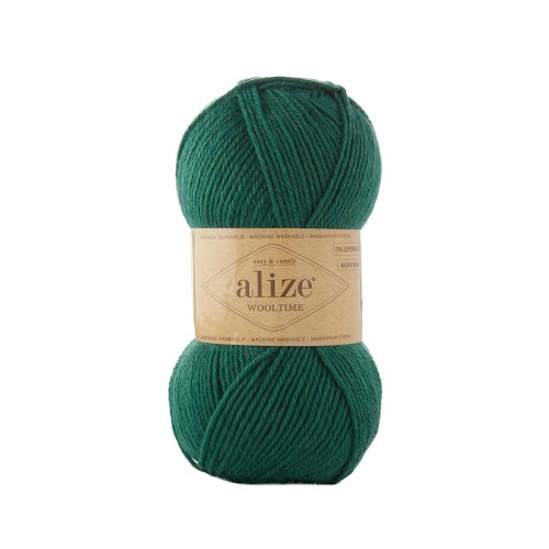 Włóczka Alize Wooltime 532 / butelkowa zieleń