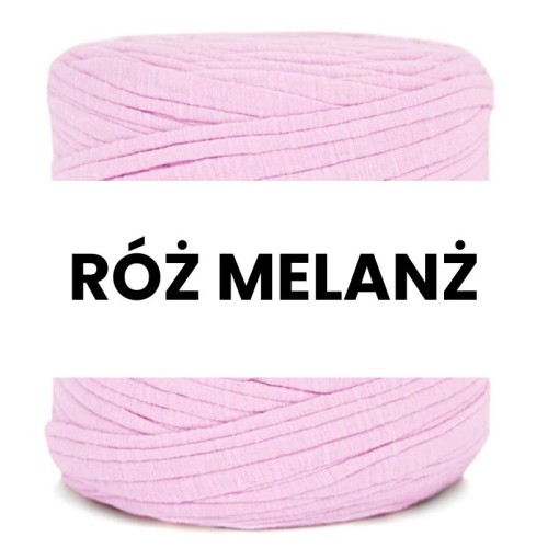 T-shirt Yarn Cotton Spaghetti / róż melanż