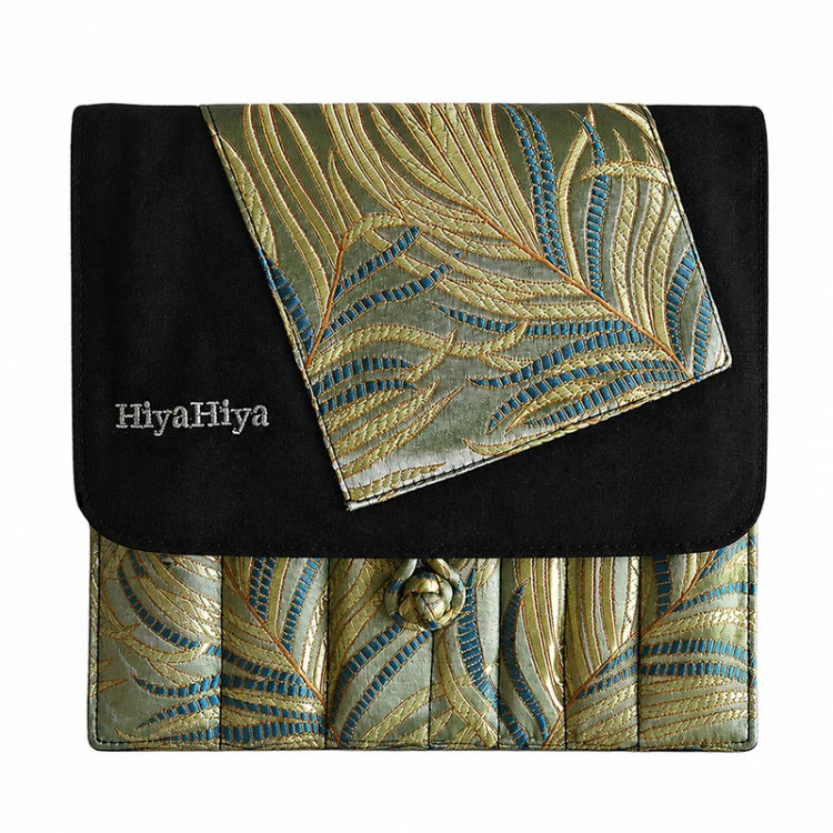 Zestaw drutów wymiennych HiyaHiya Sharp Premium Plus Large 5" / 5.5 - 10.0 mm / etui liście oliwka - OSTRE
