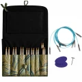 Zestaw drutów wymiennych HiyaHiya Sharp Premium Plus Large 5&amp;quot; / 5.5 - 10.0 mm / etui liście oliwka - OSTRE