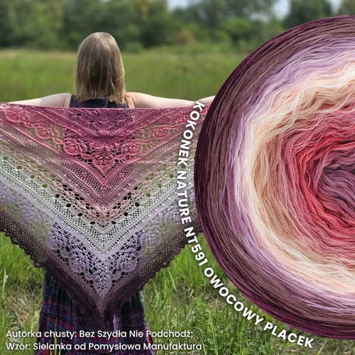 KOKONEK Nature NT591 Owocowy Placek - Wino/blady fiolet/ametyst/jasny róż/beza/łososiowy/malinowy róż/ciemna morela/zgaszony róż
