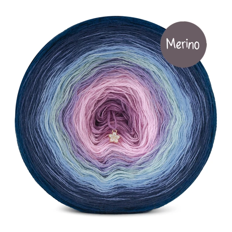 KOKONEK Merino 879 Pod chmurką - Navy/fumo/szaronienieski/błękit/lodowy błękit/lawenda/landrynka/wrzos