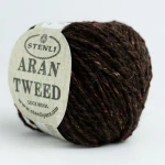 Włóczka Stenli Aran Tweed 11 / czekolada z posypką