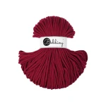 Sznurek pleciony bawełniany Bobbiny Premium / Karmazynowy / Red Velvet / 5mm / 100m