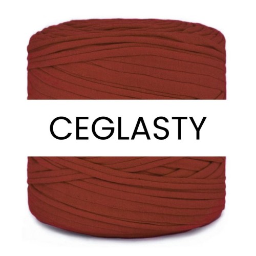 T-shirt Yarn Cotton Spaghetti / ceglasty