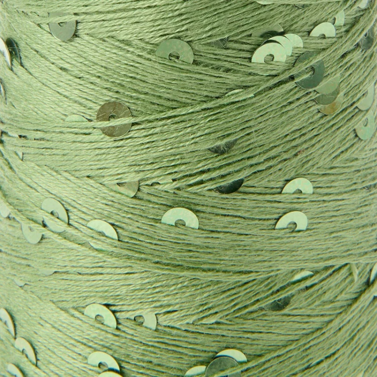 Włóczka / nić z cekinami Rico Design Creative Make It Paillette 002 / kaktus