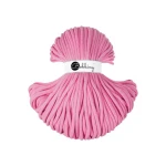 Sznurek pleciony bawełniany Bobbiny Jumbo / Guma Balonowa / Bubblegum Pink / 9mm / 100m