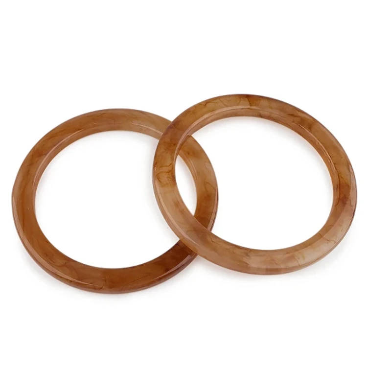 Uchwyty do torby z żywicy epoksydowej / beżowa camel / 12 cm / 930599