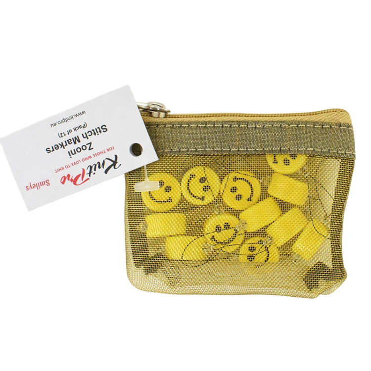Znaczniki do drutów KnitPro Zooni Smileys / 12 sztuk