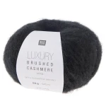 Włóczka Rico Design Luxury Brushed Cashmere Aran 007 / czerń