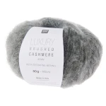 Włóczka Rico Design Luxury Brushed Cashmere Aran 006 / antracyt