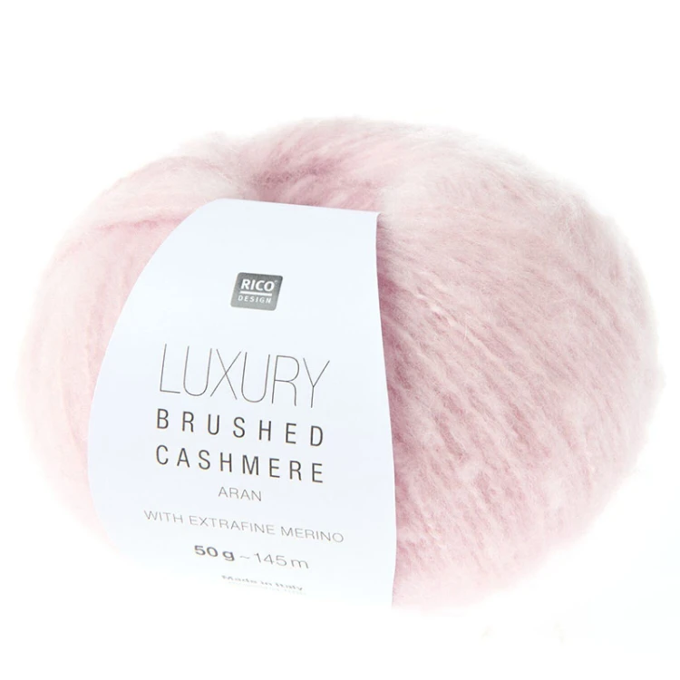 Włóczka Rico Design Luxury Brushed Cashmere Aran 004 / wata cukrowa