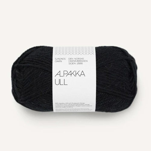 Włóczka Sandnes Garn Alpakka Ull 1099 / czerń