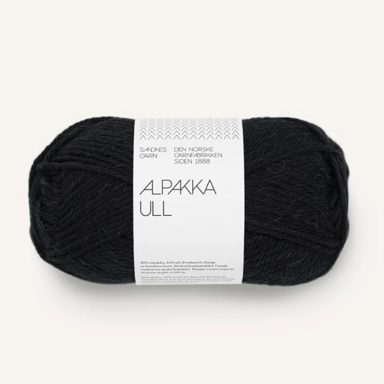 Włóczka Sandnes Garn Alpakka Ull 1099 / czerń