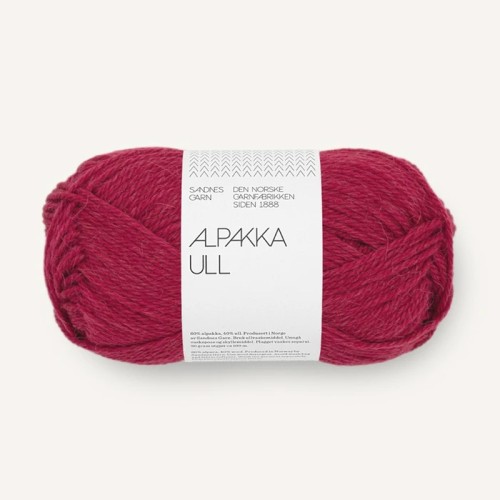 Włóczka Sandnes Garn Alpakka Ull 4255 / malinowa czerwień