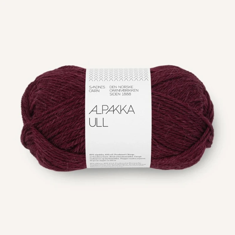 Włóczka Sandnes Garn Alpakka Ull 4372 / wino