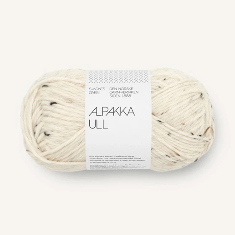 Włóczka Sandnes Garn Alpakka Ull Tweed 2523 / krem z nopkami