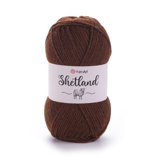 Włóczka YarnArt Shetland 520 / ciepły brąz