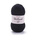 Włóczka YarnArt Shetland 502 / czerń