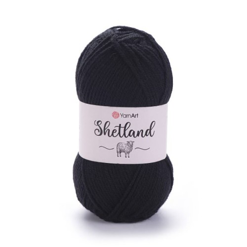 Włóczka YarnArt Shetland 502 / czerń