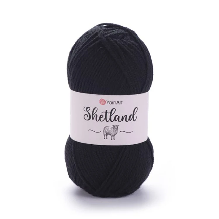Włóczka YarnArt Shetland 502 / czerń