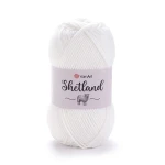 Włóczka YarnArt Shetland 501 / złamana biel