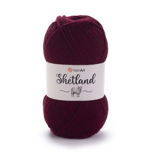 Włóczka YarnArt Shetland 523 / bordo