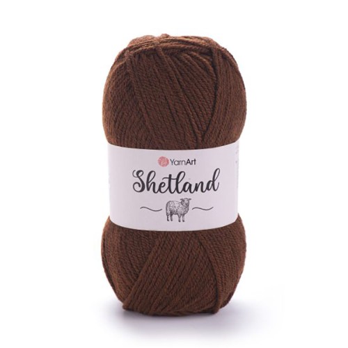 Włóczka YarnArt Shetland 542 / brąz