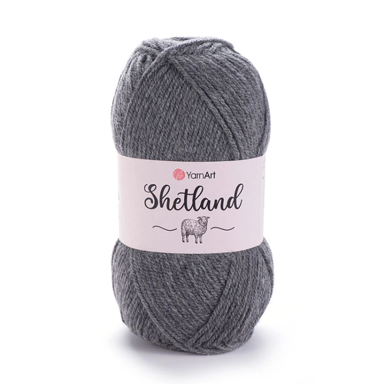 Włóczka YarnArt Shetland 531 / ciemny szary