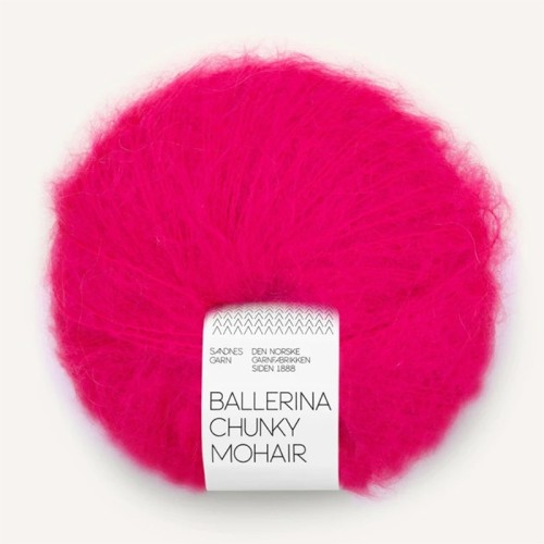 Włóczka Sandnes Garn Ballerina Chunky Mohair 4518 / gorący róż