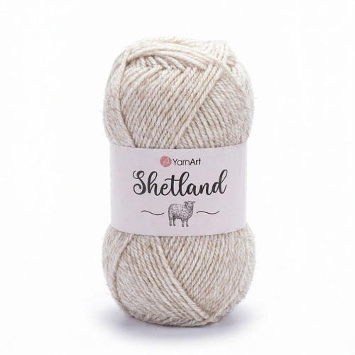 Włóczka YarnArt Shetland 535 A / ecru melanż