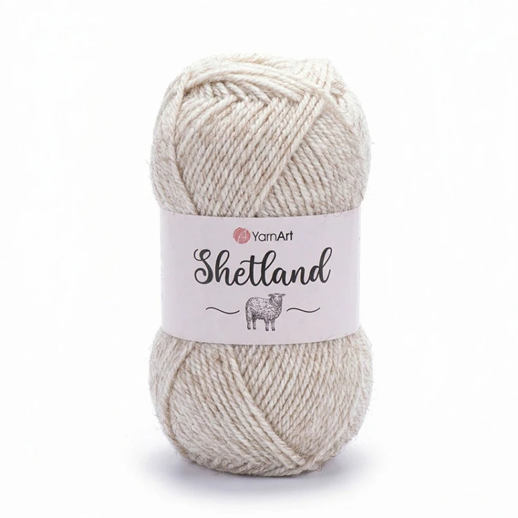 Włóczka YarnArt Shetland 535 A / ecru melanż