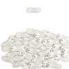 Zestaw metek nubuk premium "Sama zrobiłam'' / biel / 15 x 40 mm / 5 szt