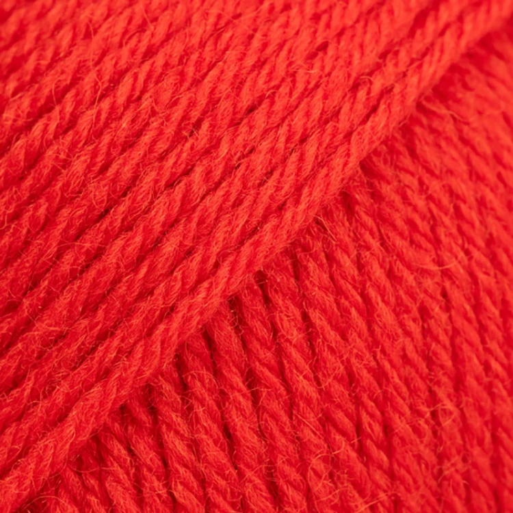 Włóczka Drops Saga 44 / głęboka czerwień / uni colour