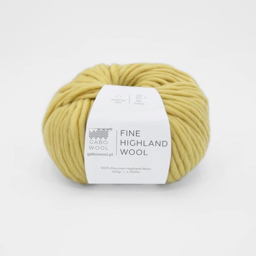 Włóczka Gabo Wool Fine Highland Wool 2014 / maślany