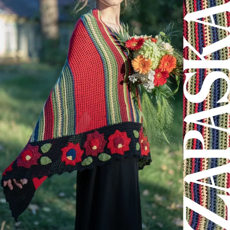 Zestaw na chustę Zapaska 8 / Kokonki Nature / Czerń/czerwień/jodła/pesto/rumianek/burgund/granat