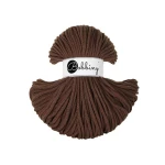 Šňůrka pletená bavlněná Bobbiny Premium / Bílá / White / 5mm / 100m (1) (1)